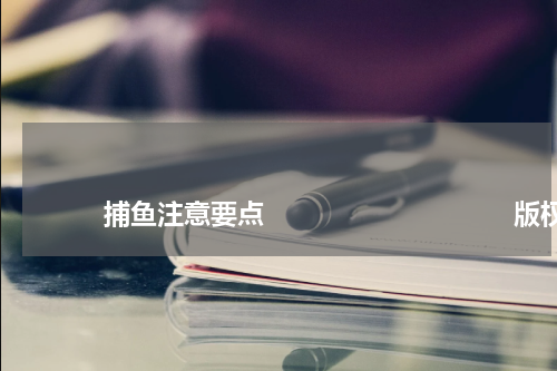 捕鱼注意要点 版权与免责声明 推荐企业